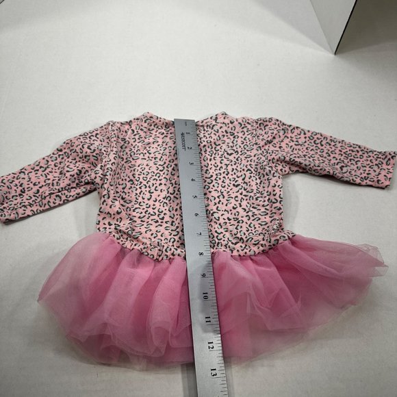 Avon Girl's Size 12 Month 2 Piece Top And Pant Set Animal Print Pink Preowned - Picture 11 of 16